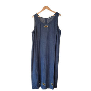 Reese Kelly Denim sunflower dress